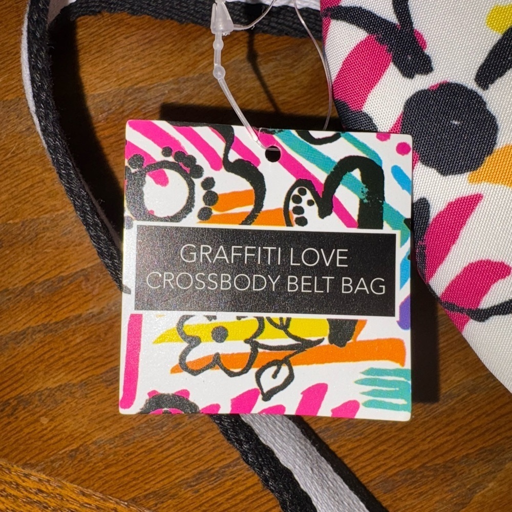 Brighton Colorful Crossbody Bag with Graffiti Design - Picture 2 of 5